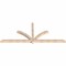 Ekena Millwork Redmond Smooth Timber Gable Bracket, Douglas Fir, 108"W x 45"H x 3 1/2"D x 3 1/2"F, 10/12 Pitch GBW108X45X0404RED00SDF - alternate 4